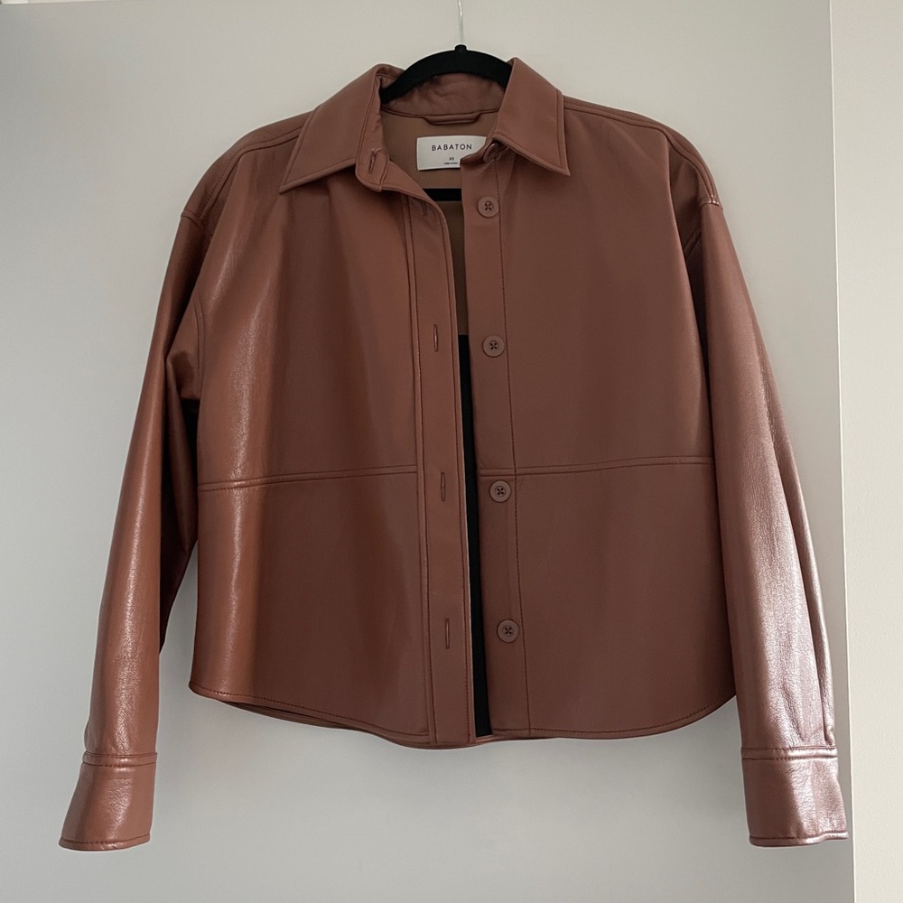 Aritzia Vegan Leather Shacket